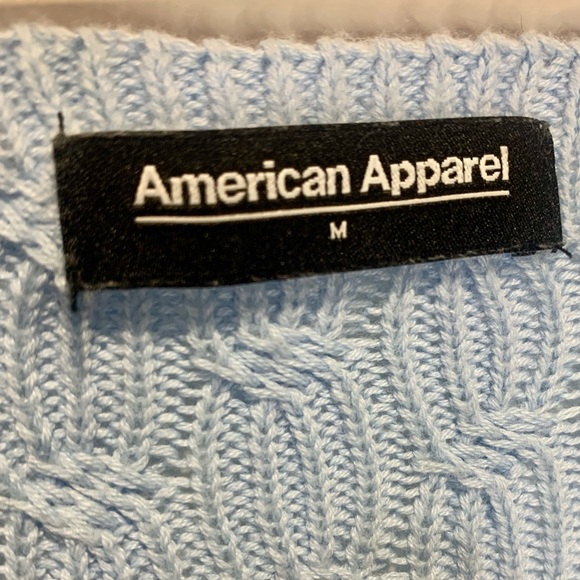American Apparel-Baby Blue Knit Camisole - Picture 3 of 4